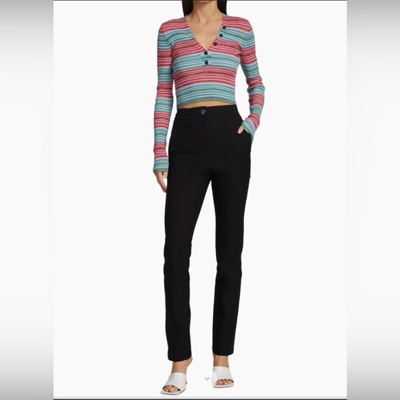 10 Crosby Derek Lam Pants - Derek Lam 10 Crosby Noor Seamed High-Waist Pants